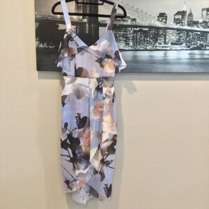 COOPER ST Blue floral flowy romantic sleeveless dress womens 2